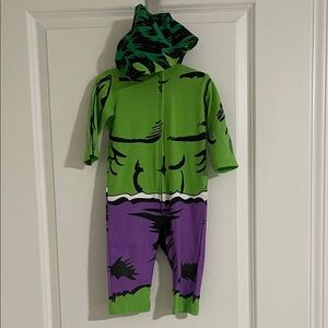 HULK Halloween Costume with hood for 12 month baby